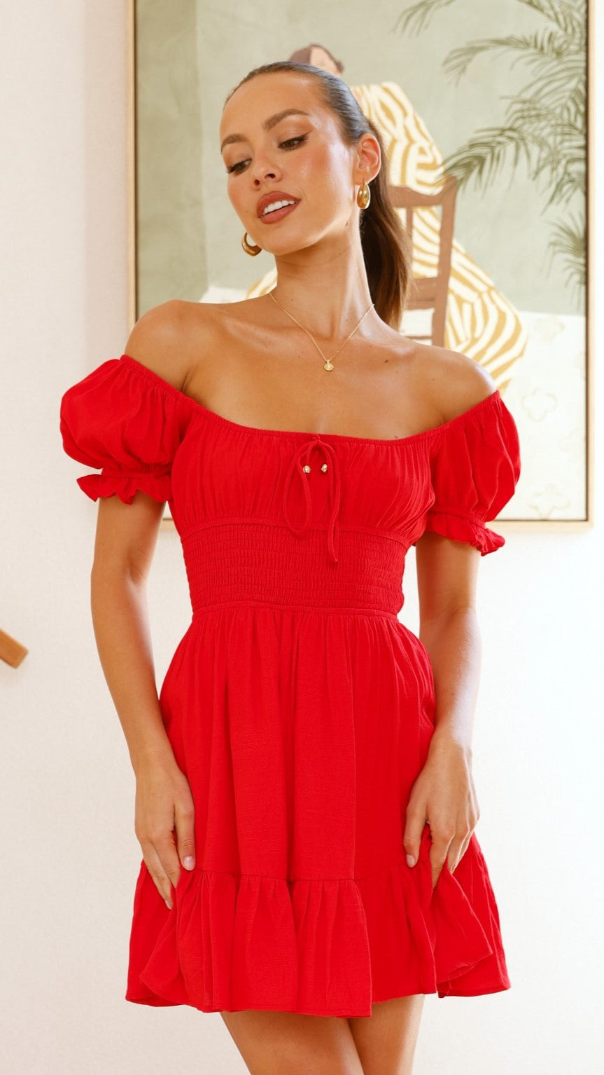 Kori Mini Dress for Women - Sexy Red Bodycon Party Dress for Night Out, Club, Date Night, and Special Occasions