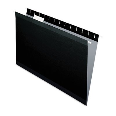 Pendaflex Reinforced Hanging File Folders - Kraft Legal Size Black - 25 per Box - Perfect for Office Organization & Document Filing