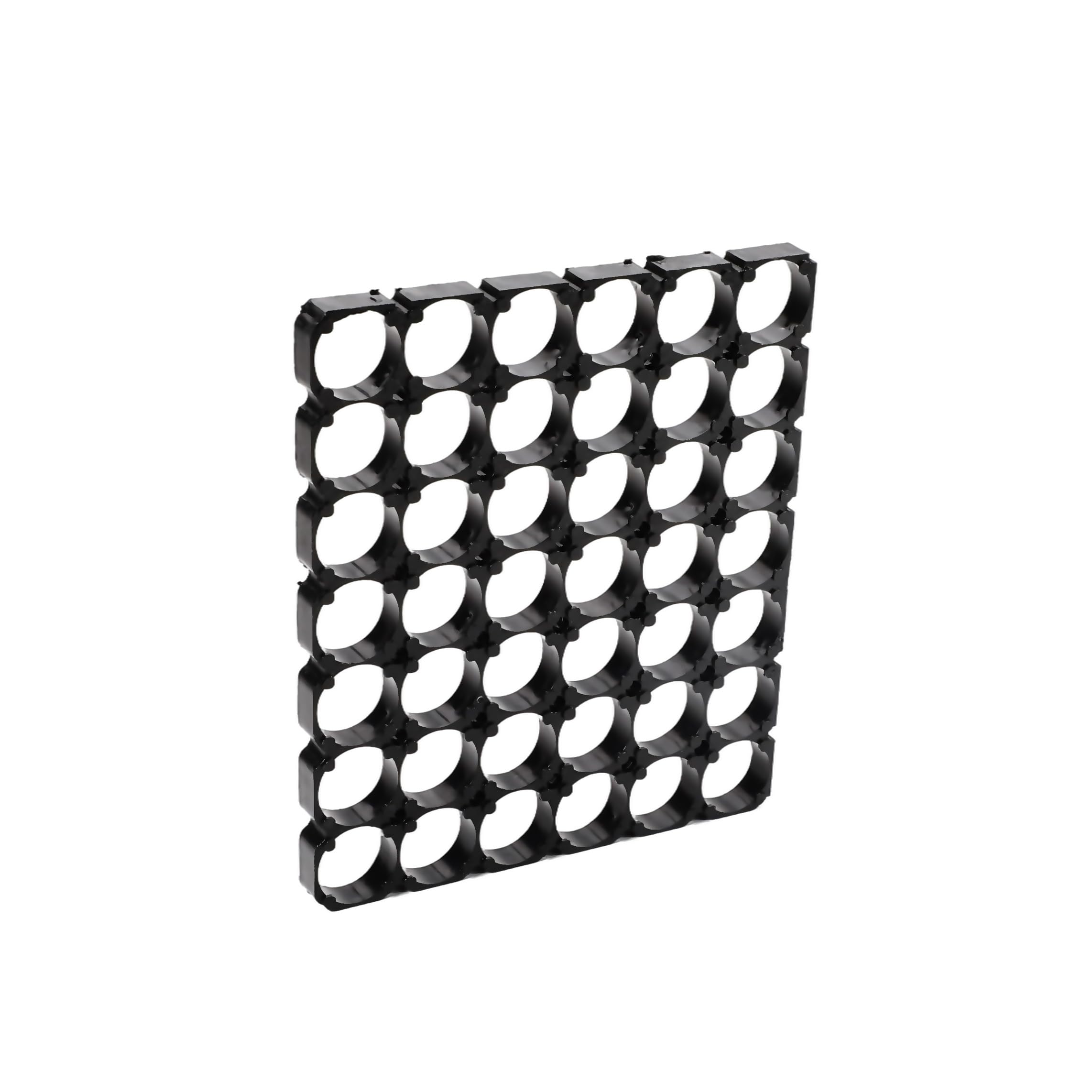 Bettomshin 10Pcs 6x7 Cell Spacer - 18650 Lithium Battery Plastic Holder Bracket for DIY Battery Pack - 18.5mm Hole Diameter - Perfect for Power Banks, E-Bikes, and Solar Energy Storage Projects