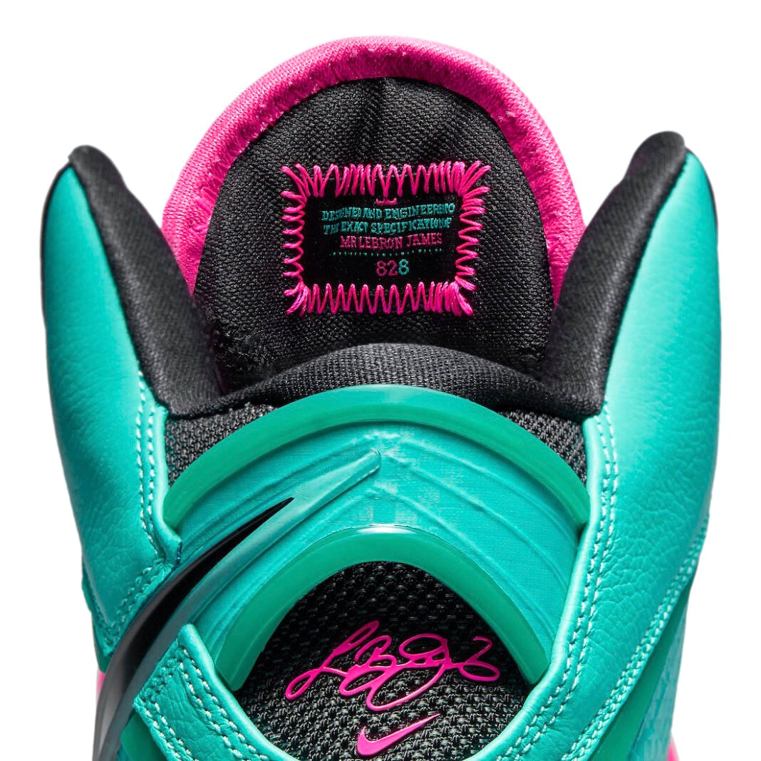 Nike LeBron 8 South Beach 2021 Retro Men's Basketball Shoes - Black/Pink Flash - Limited Edition Sneakers for Sports & Streetwear Fashion