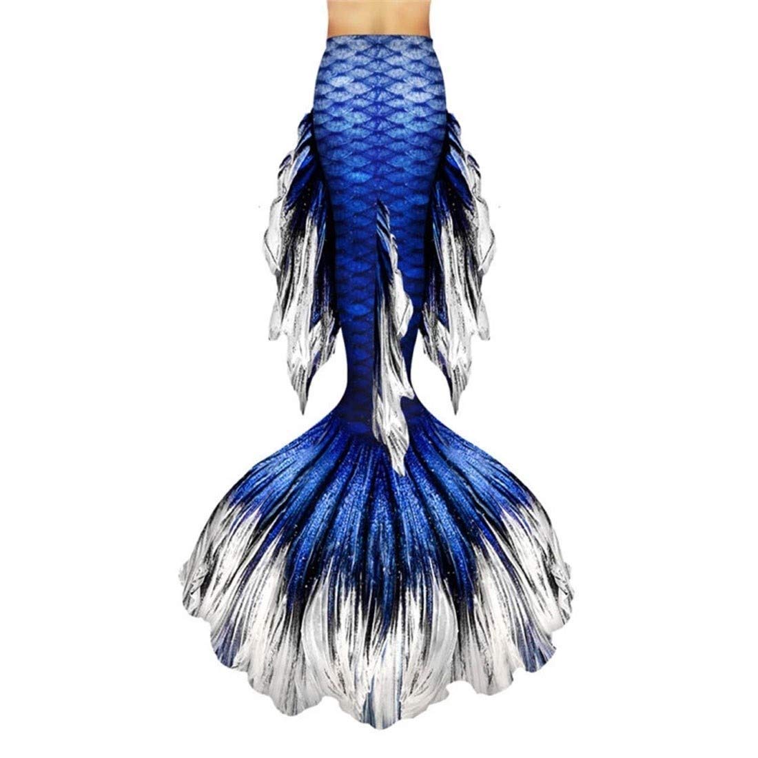 Custom Mermaid Tail with Monofin for Women - Swimable Mermaid Costume for Adults, Beach Party, Cosplay & Birthday Gifts (Style H) - Perfect for Pool Parties, Underwater Photography & Mermaid-Themed Events