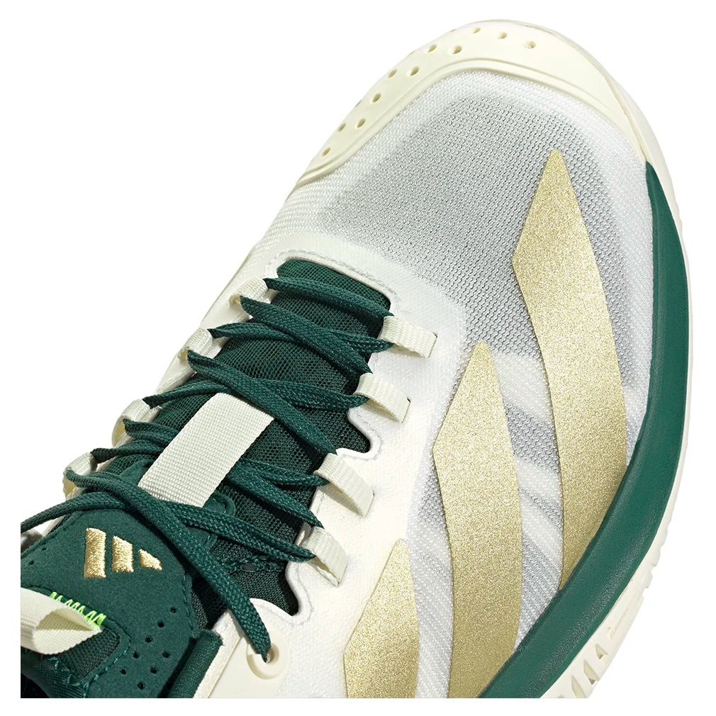 Adizero Cybersonic 2 Men's Tennis Shoes - White & Gold Metallic - Lightweight Performance Court Shoes for Competitive Play & Training