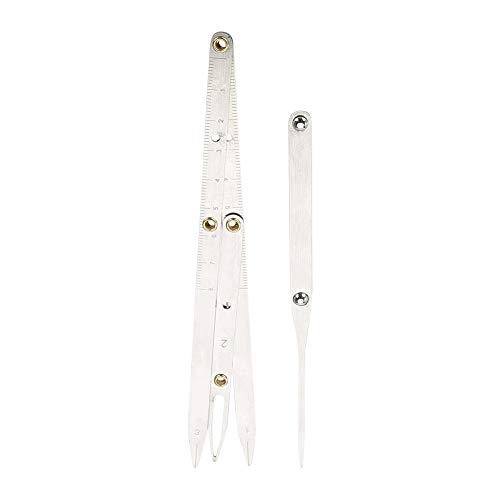 Microblading Eyebrow Measure Ruler - Professional Caliper Ratio Tool for Permanent Makeup & Eyebrow Stencil Design | Perfect for Salon, Spa & Home Eyebrow Shaping