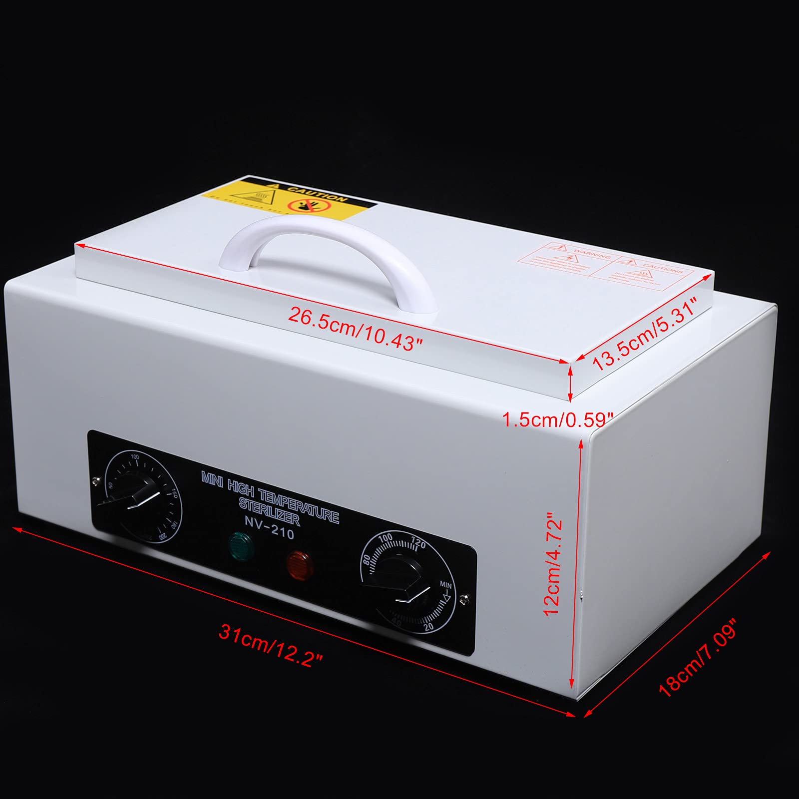 UV Ozone Sterilizer Box Cabinet - High Temperature Nail Tool Disinfection Storage Case for Manicure Tools | Portable Nail Sterilization Machine for Beauty Salon, Spa & Home Use | Perfect for Sanitizing Nail Files, Clippers & Cuticle Tools