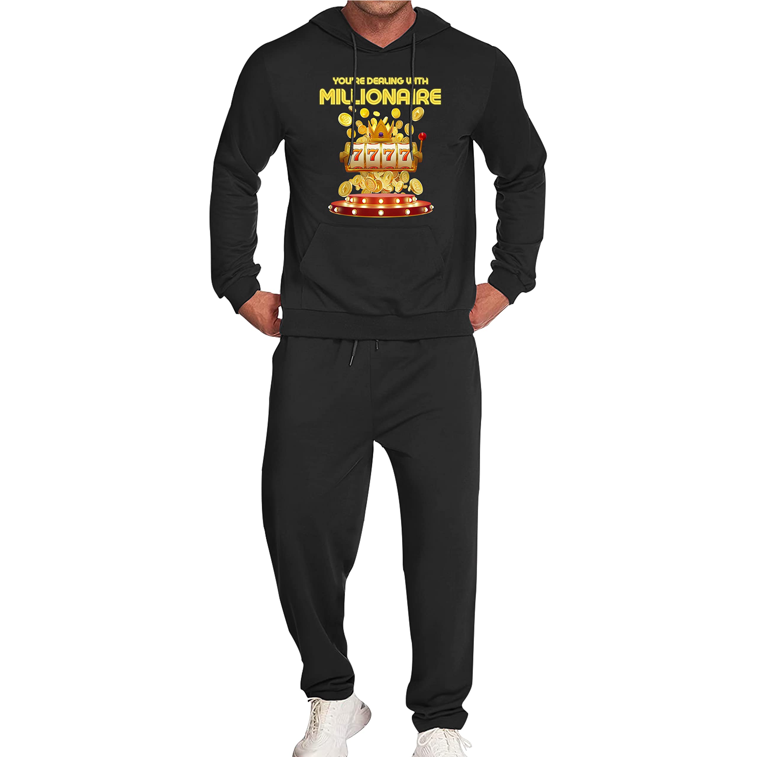 Men's Tracksuit Set - 2 Piece Athletic Jogging Suits for Running, Gym & Casual Wear | Breathable Comfort Workout Outfit