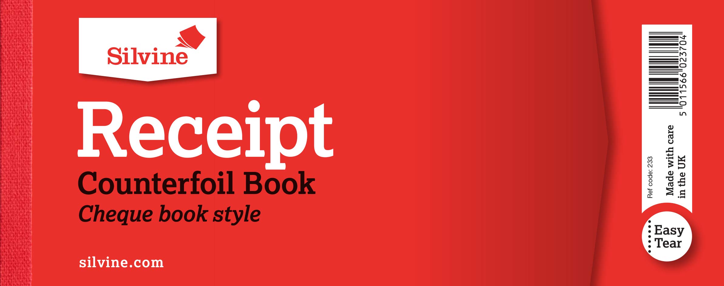 Duplicate Receipt Book - Check Book Style with 40 Receipts per Book (3.15