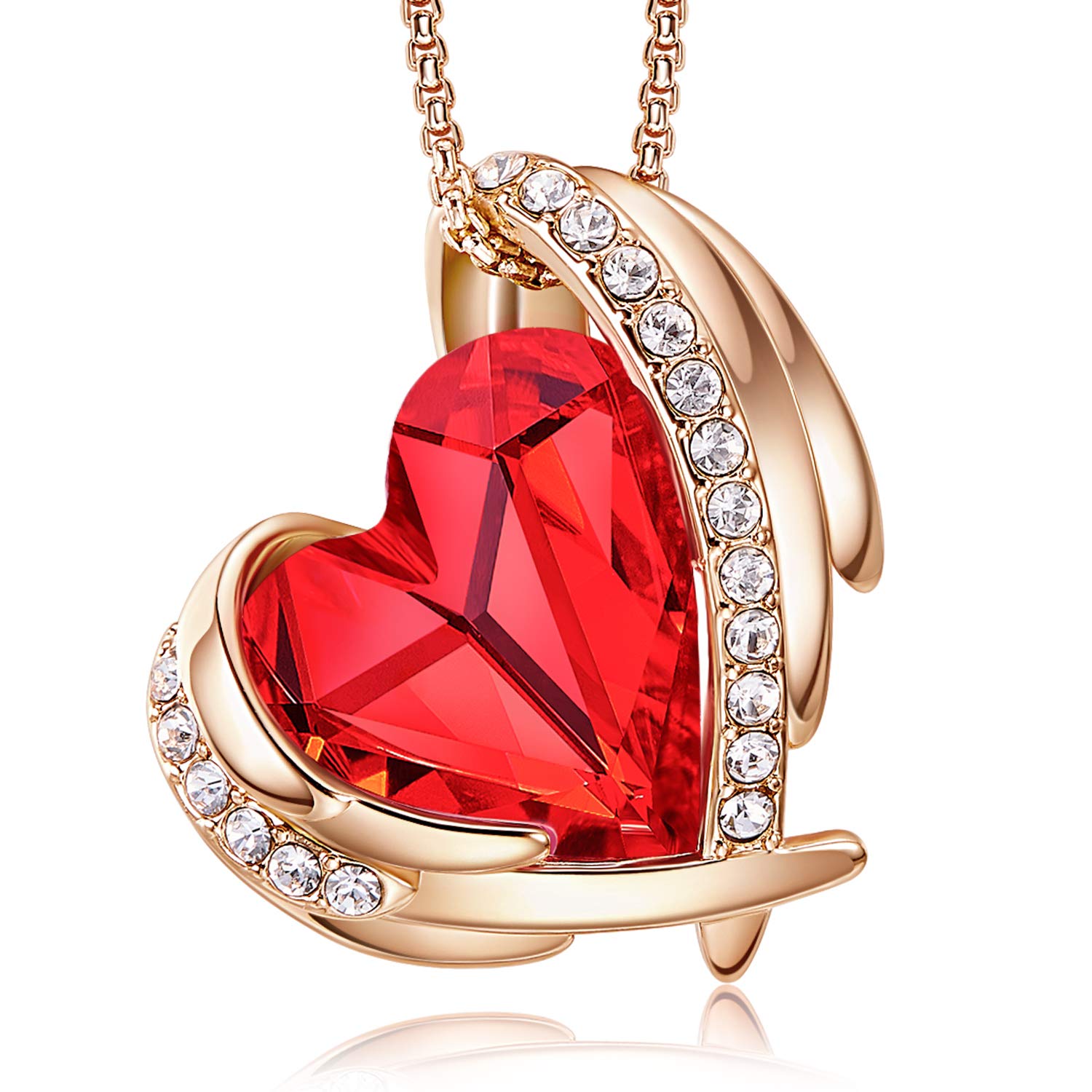 Heart Necklace for Women - Elegant Pendant Jewelry Gift for Her, Wife, Girlfriend - Perfect for Anniversary, Birthday, Mother's Day, Christmas & Valentine's Day - Ideal for Romantic Dates, Special Occasions & Everyday Wear