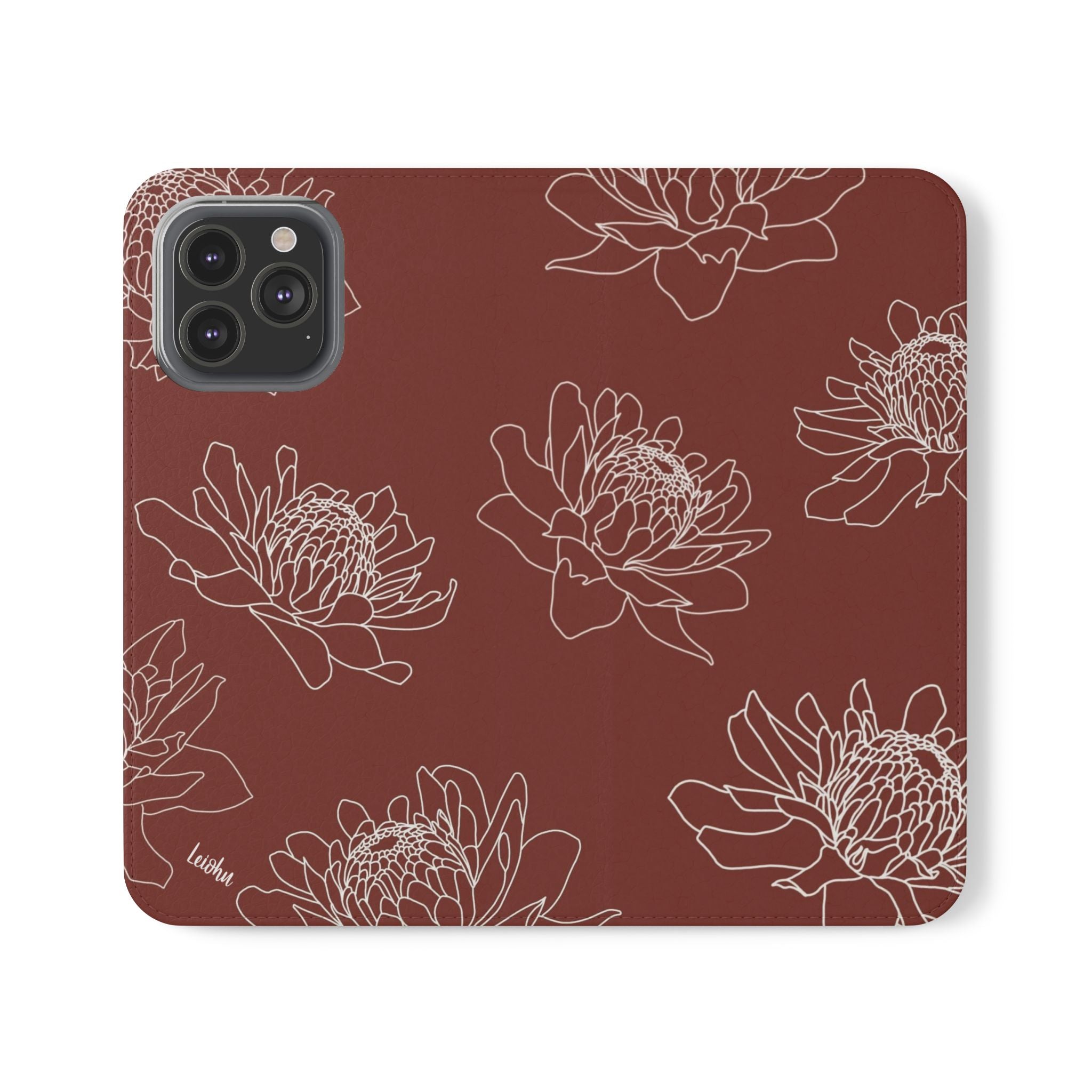 Torch Ginger Folio Case - Elegant & Durable Phone Cover for iPhone & Samsung - Perfect for Travel, Work & Everyday Use