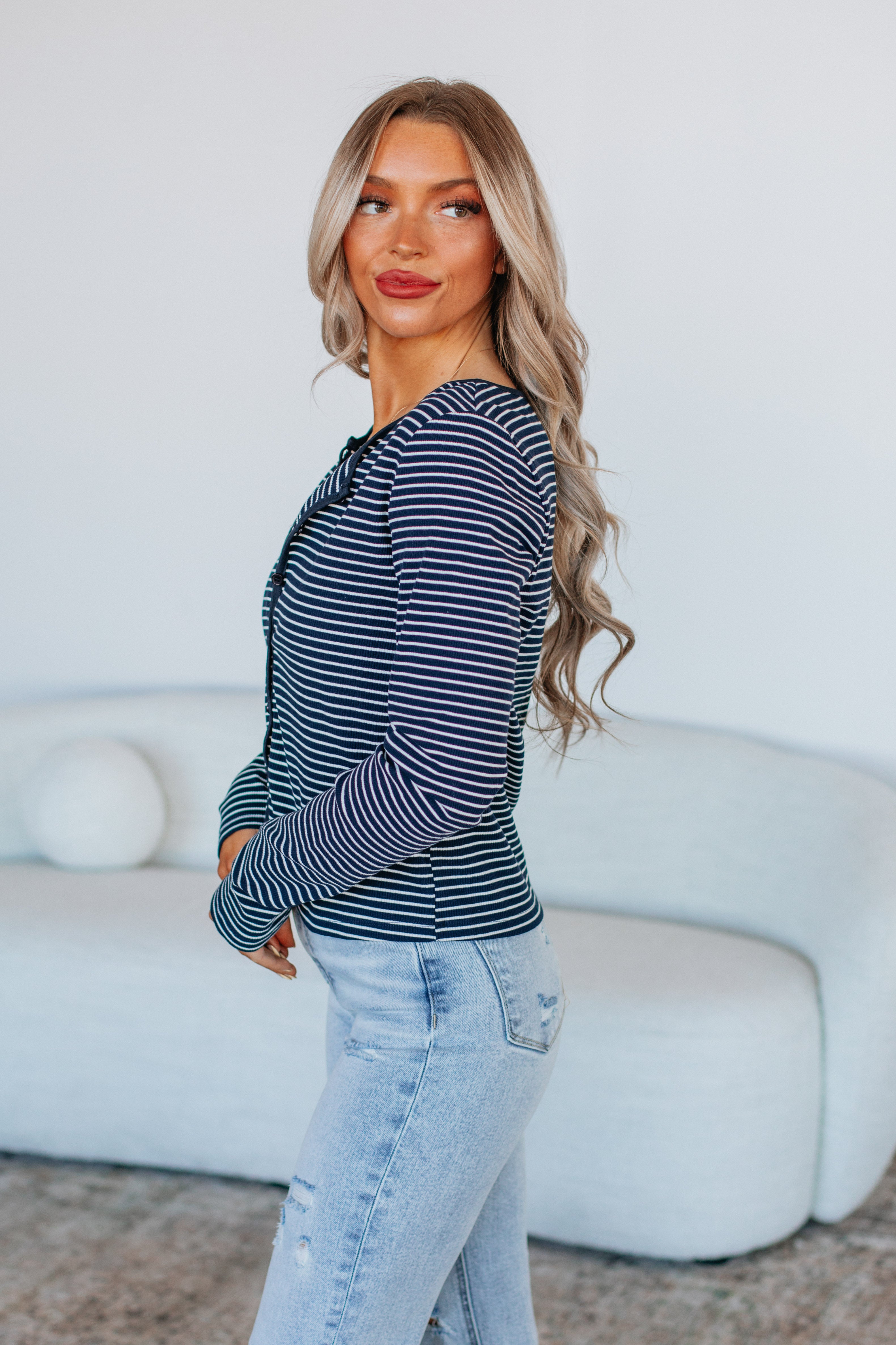 Casey Two Piece Set - Navy Mix Outfit | Women's Casual Summer Jumpsuit for Beach, Travel & Daily Wear