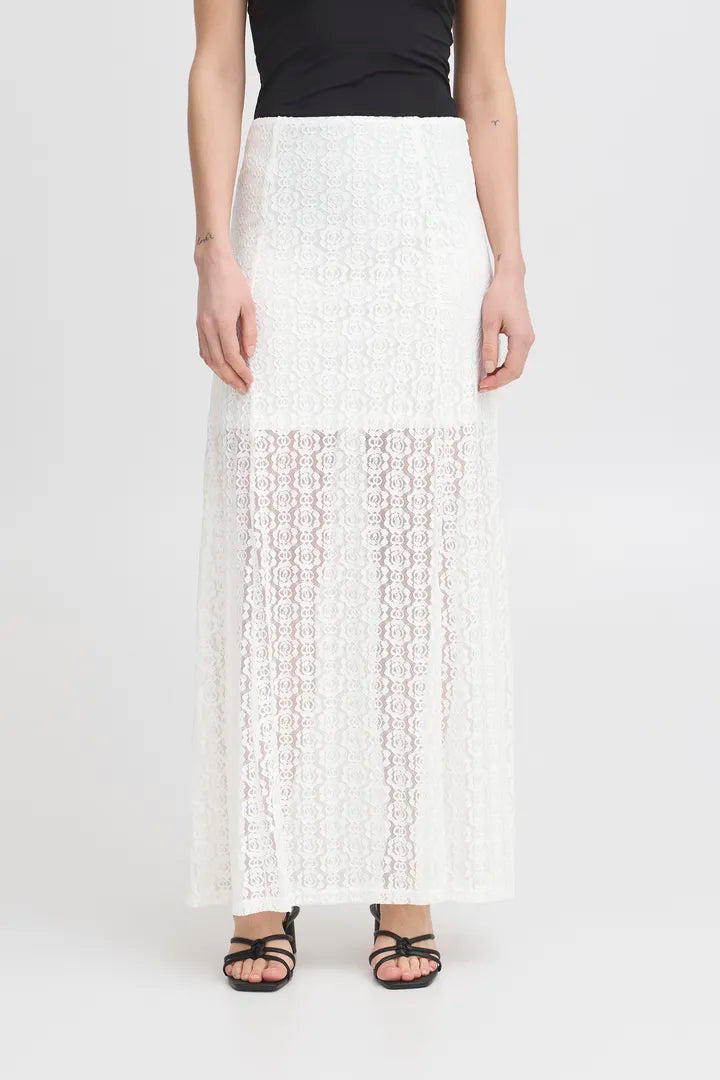 Merma Ankle-Length Skirt in Birch - Flowy Boho Maxi Skirt for Women - Perfect for Beach Vacations, Summer Outfits, and Casual Wear