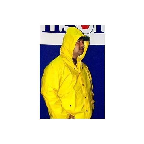 High Visibility Yellow Hooded Safety Jacket - ANSI Certified Reflective Work Vest for Construction & Road Workers | Outdoor Emergency Use