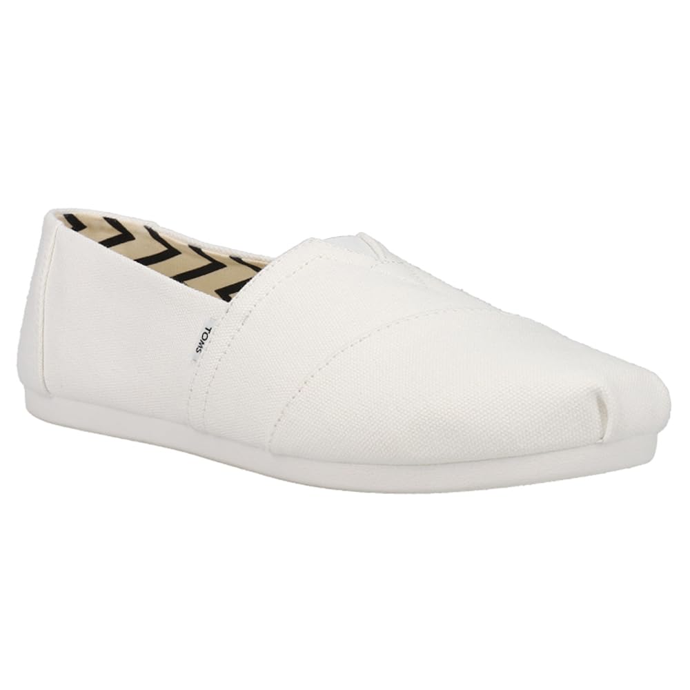 TOMS Women's Alpargata Slip-On Flats - Comfortable Casual Shoes for Women | Perfect for Walking, Travel & Everyday Wear