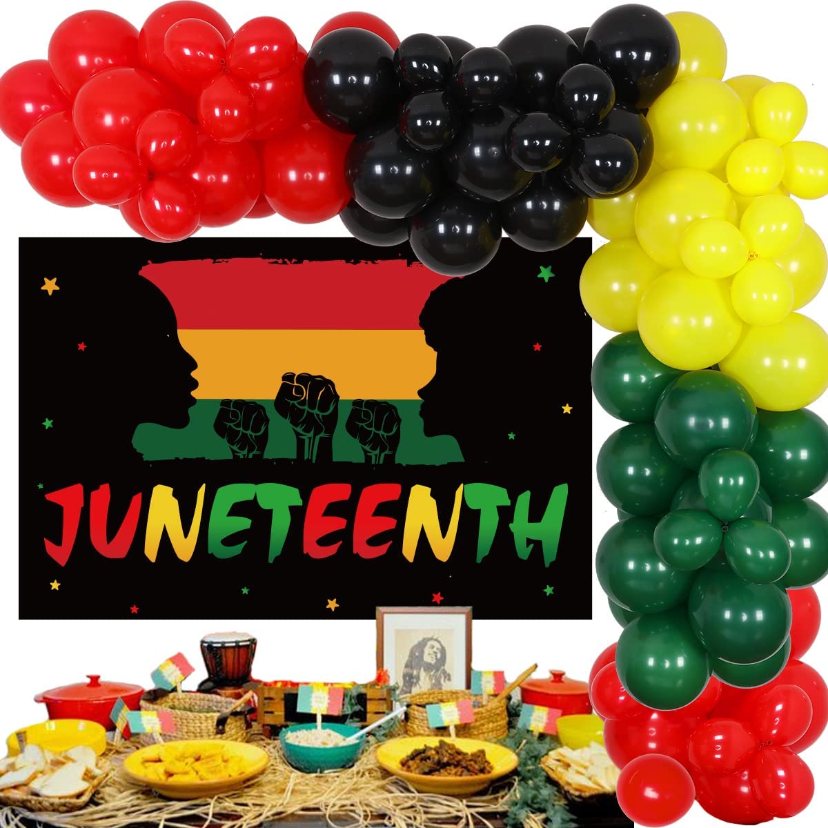 Juneteenth Celebration Package - Freedom Day Party Supplies for African American Heritage Events, BBQs & Family Gatherings
