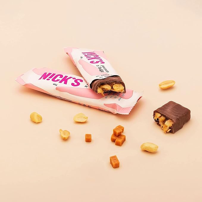 Keto Chocolate Candy Bars - Sugar Free, Gluten Free, Low Carb Snacks for Weight Loss & Energy Boost