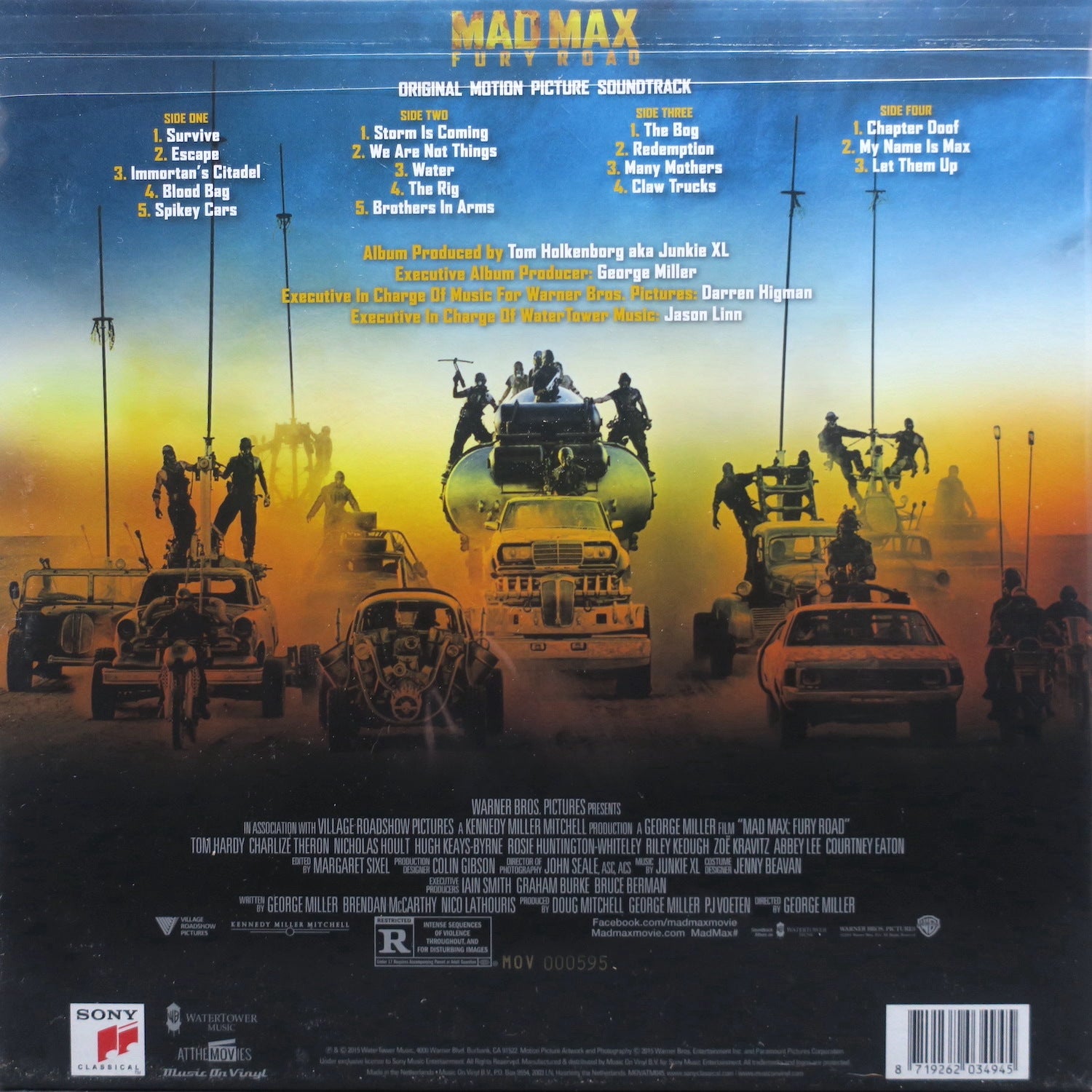 Mad Max: Fury Road Original Motion Picture Soundtrack - Limited Edition Smokey Vinyl 2LP Record for Movie Lovers & Collectors - Perfect for Home Theater, Gaming Setup & Vinyl Collections