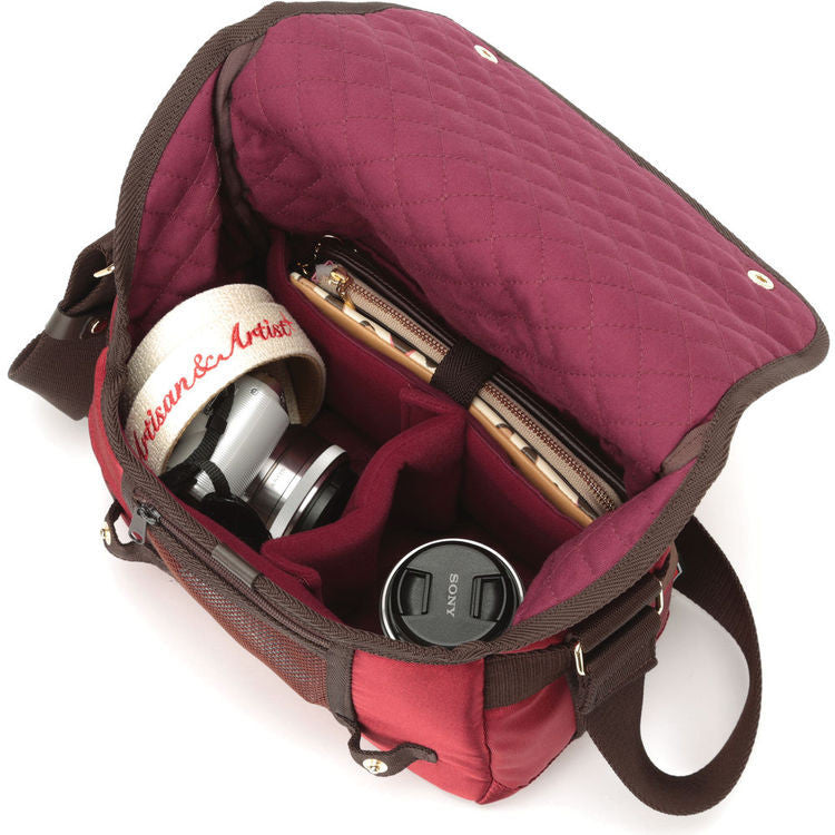 Artisan & Artist PR010 Premium Leather Camera Bag for DSLR & Mirrorless Cameras - Perfect for Travel, Photography & Outdoor Adventures