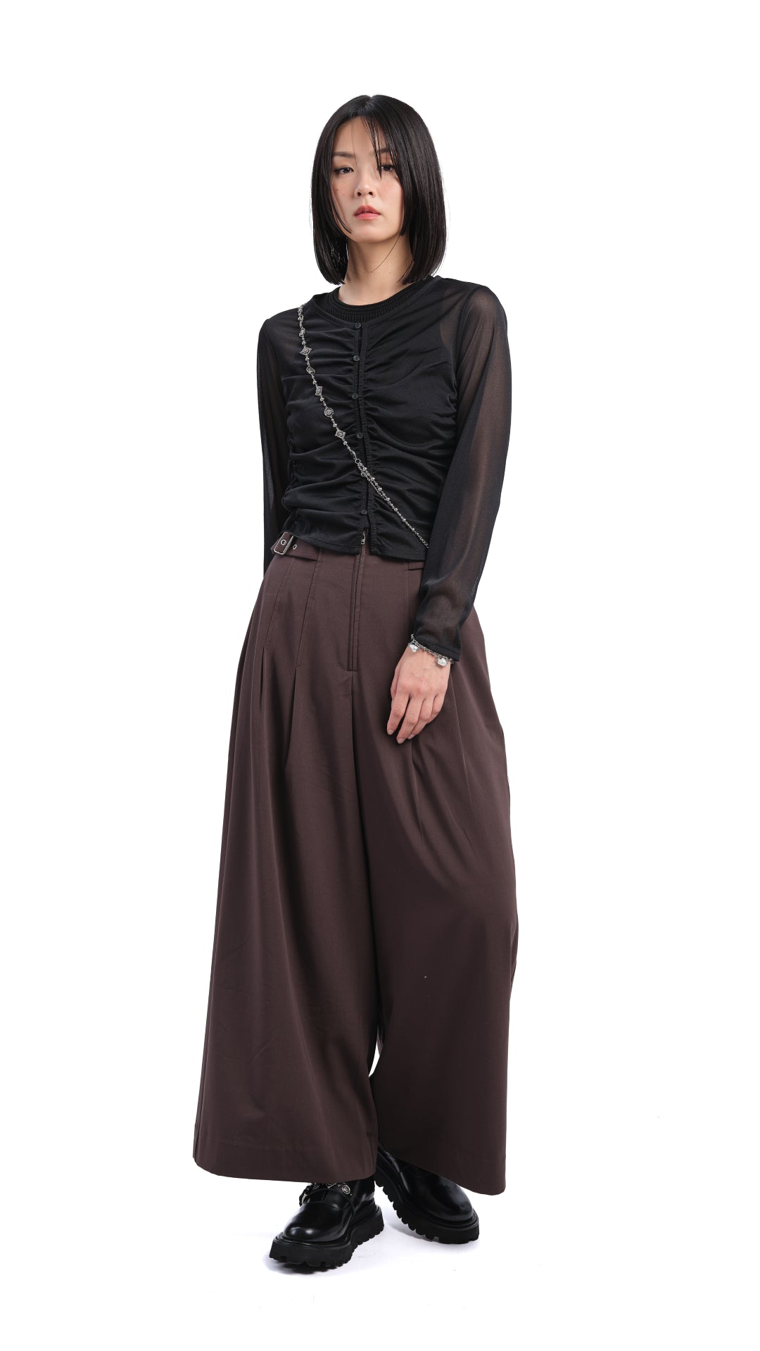 Sheer Gathered Jacket for Women - Lightweight Lace Cover Up - Elegant Evening Wear for Parties, Weddings & Date Nights