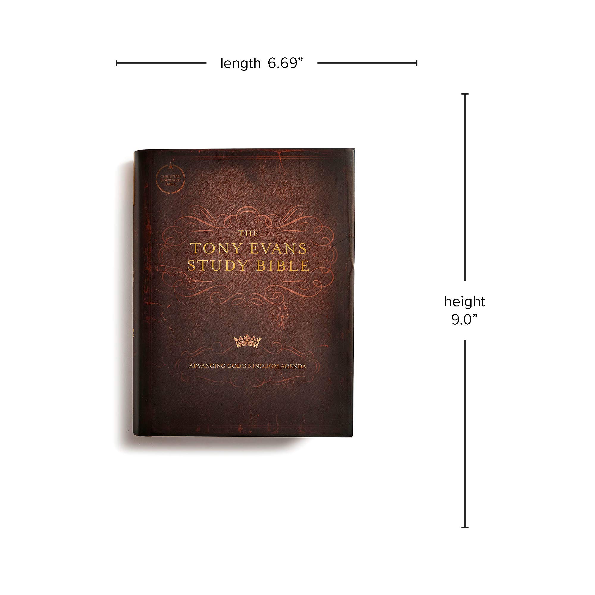 CSB Tony Evans Study Bible - Hardcover, Black Letter Edition with Study Notes, Commentary, Articles, Videos & Charts | Easy-to-Read Serif Type | Perfect for Bible Study, Sermon Preparation & Personal Devotion