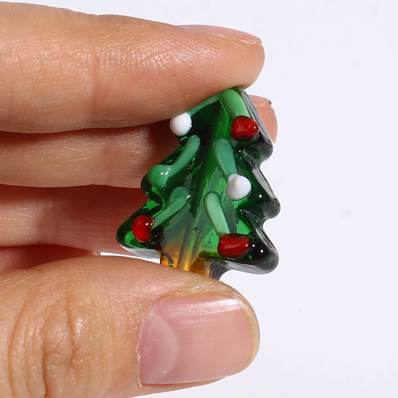 10Pcs Christmas Lampwork Glass Beads - Snowman, Stockings & Gingerbread Man Charms for DIY Jewelry Making | Perfect for Bracelets, Necklaces, Earrings & Holiday Decorations