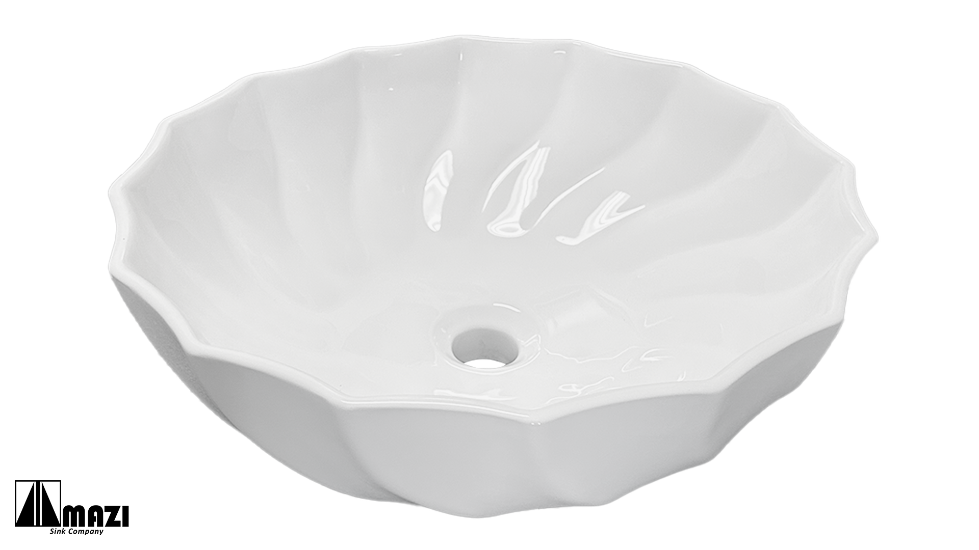 Premium Ceramic Vessel Bathroom Sink VD12571 - Modern Above Counter Basin for Vanity, Powder Room & Guest Bath - Durable & Easy to Clean