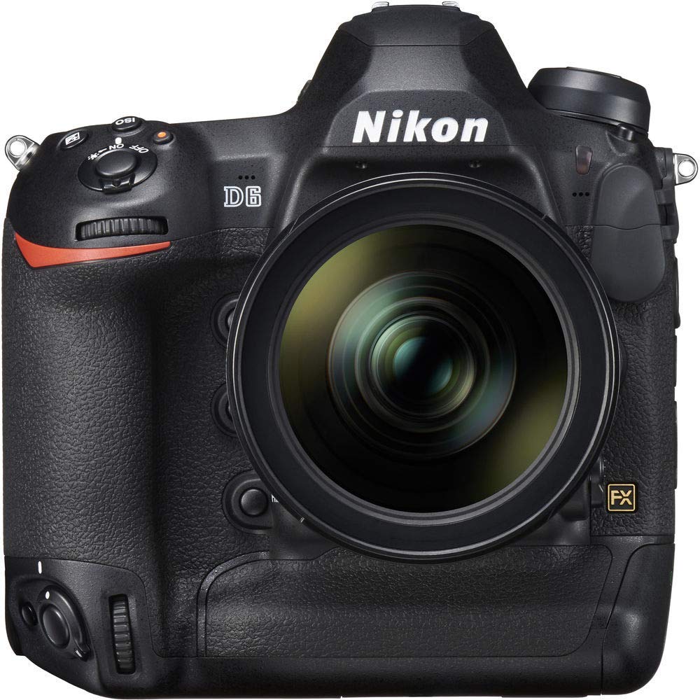Nikon D6 DSLR Camera Body Only (International Model) - 120GB XQD Card, EN-EL18C Battery, Case, Corel Photo Software, HDMI Cable, Cleaning Kit, Flex Tripod & Memory Wallet - Professional Photography, Travel & Studio Use (Renewed)