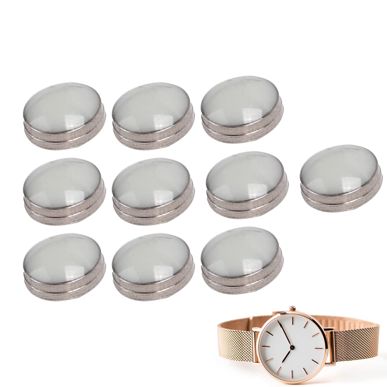 Yosoo 10-Pack Luminous Watch Bezel Dots - Glow in the Dark Watch Dial Markers for Night Visibility - Watch Parts Accessories for Watch Repair & Customization - Perfect for Diving Watches, Military Watches & Nighttime Use