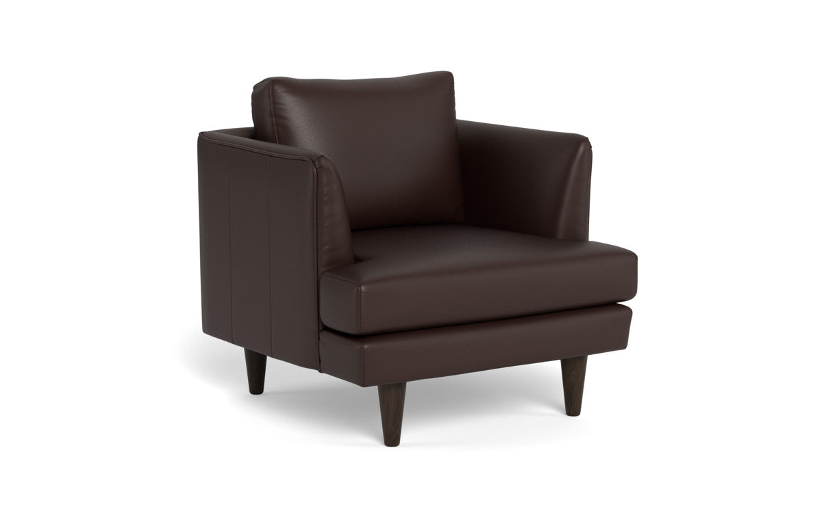 Rainey 35 Genuine Leather Arm Chair - Premium Comfort for Living Room, Office & Study - Perfect for Relaxing, Reading & Working