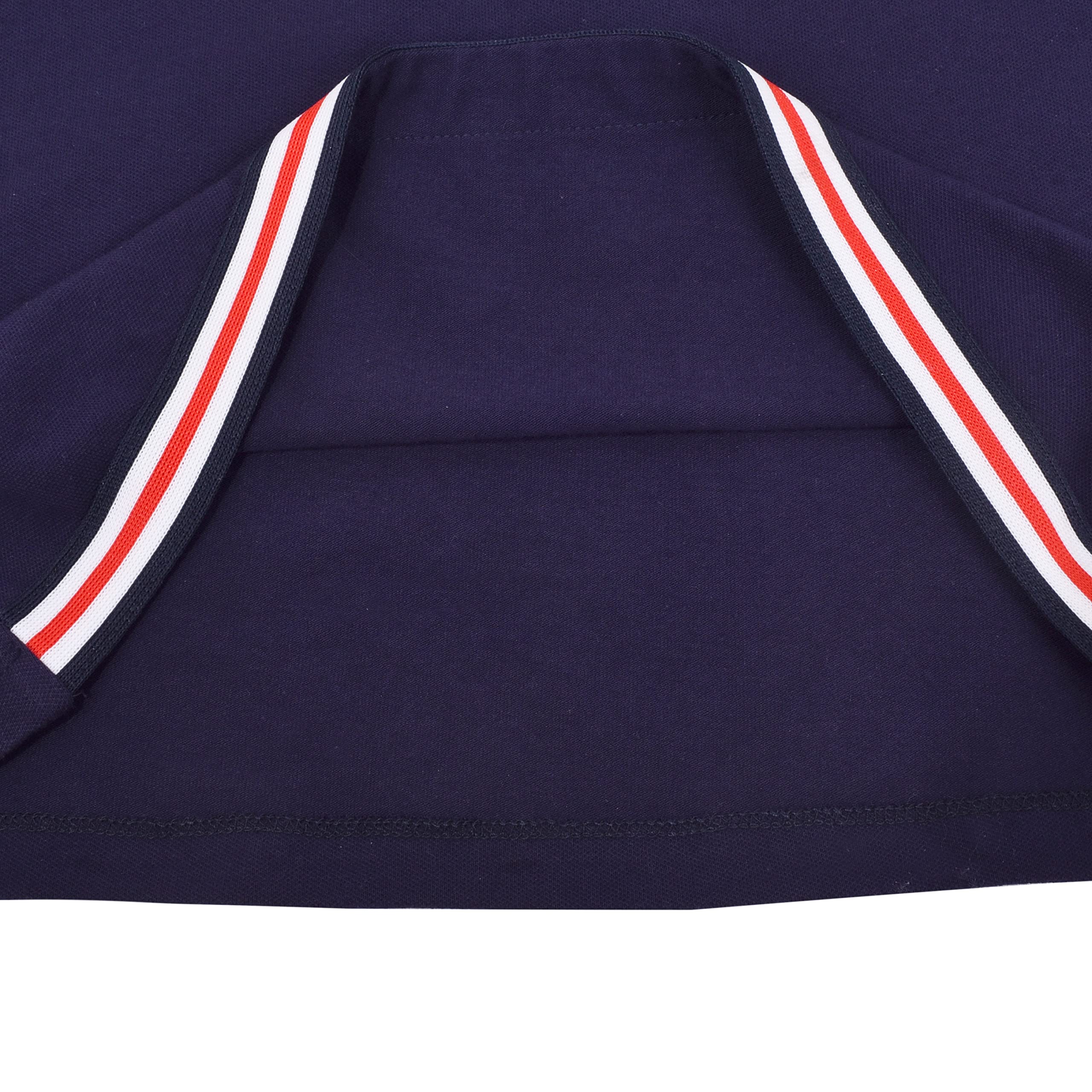 Sunny Fashion Girls Navy Blue School Uniform Dress - Short Sleeve Back to School Outfit for Classroom & Special Events