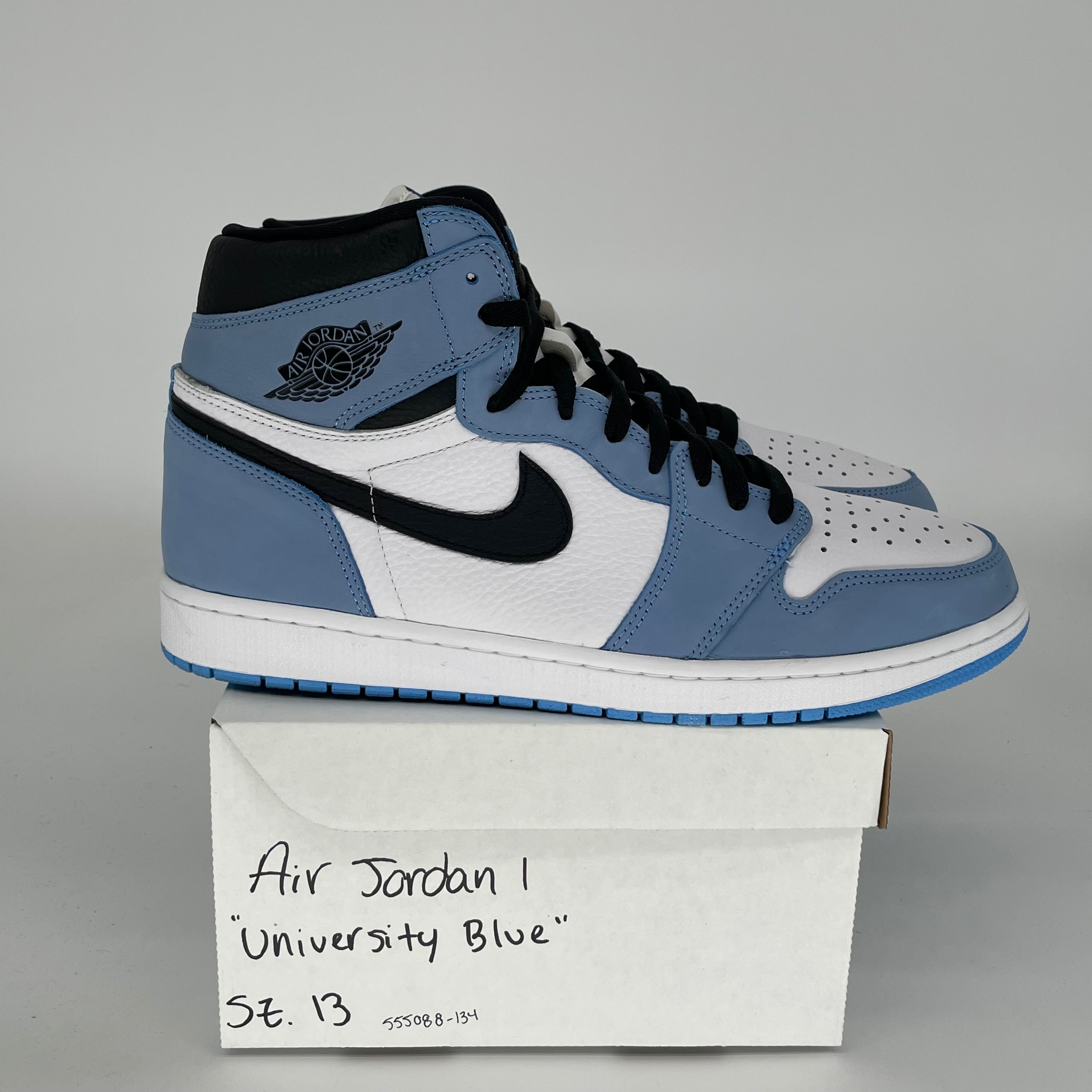 AIR JORDAN 1 UNIVERSITY BLUE MEN'S BASKETBALL SHOES SIZE 13 - STYLE 555088-134 | PERFECT FOR CASUAL WEAR, STREET FASHION & SNEAKER COLLECTING