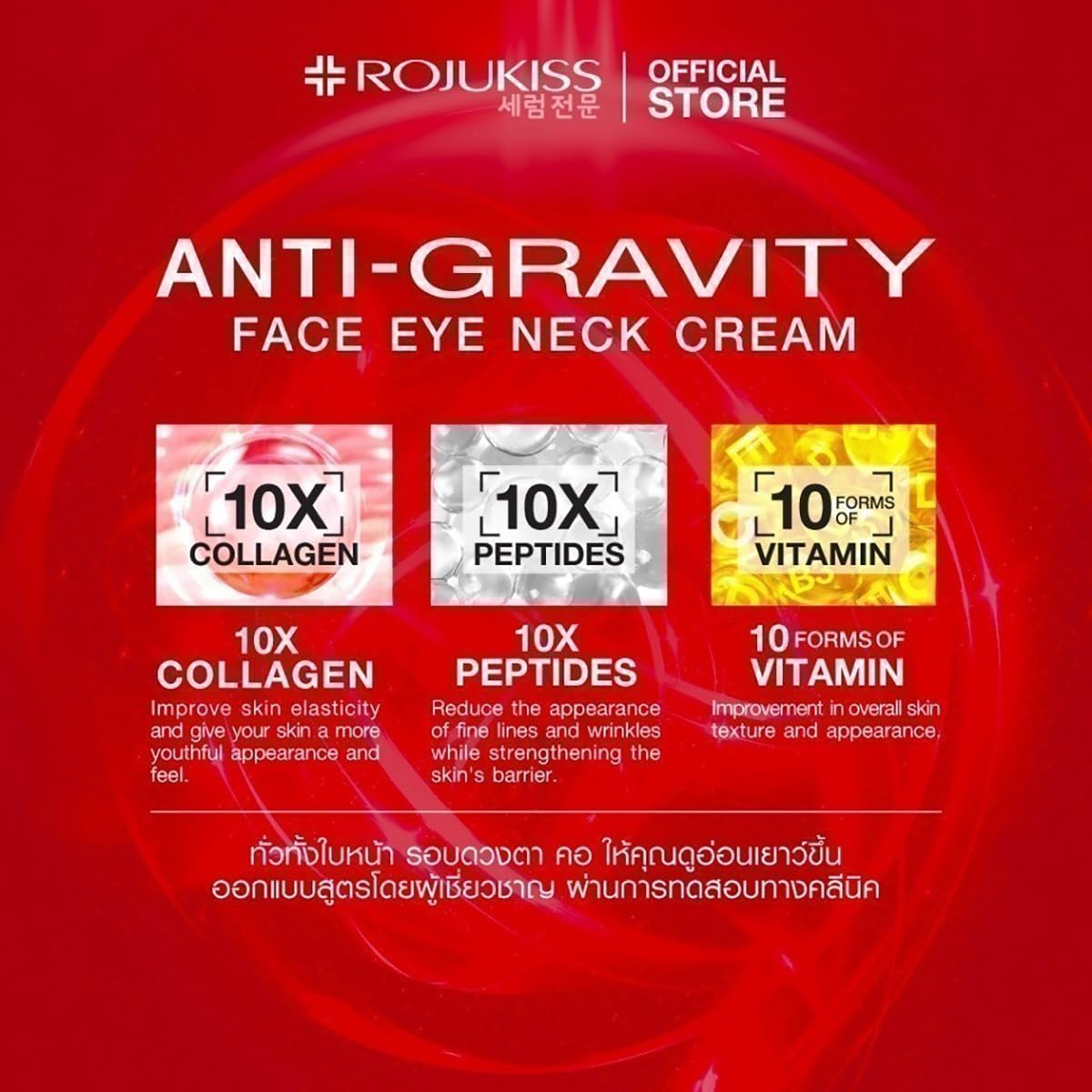 Rojukiss Face Eye Neck Cream Set - 6-Piece Korean Moisturizing Skincare for Smooth Skin | Anti-Aging & Hydration Treatment | Perfect for Daily Beauty Routine & Travel