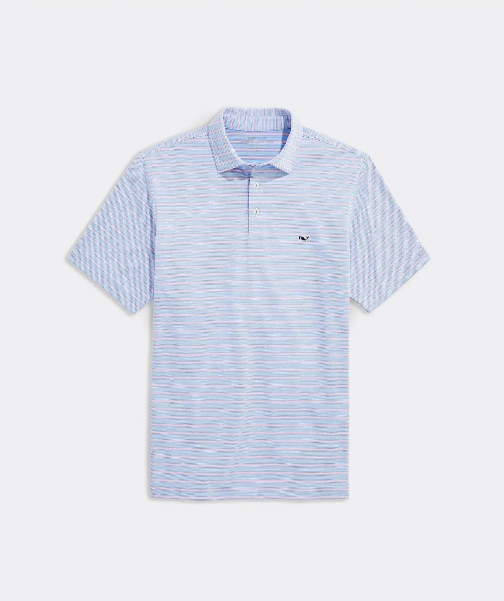 St. Jean Stripe Sankaty Polo Shirt for Men - Classic Cotton Casual Wear for Golf, Tennis & Outdoor Activities