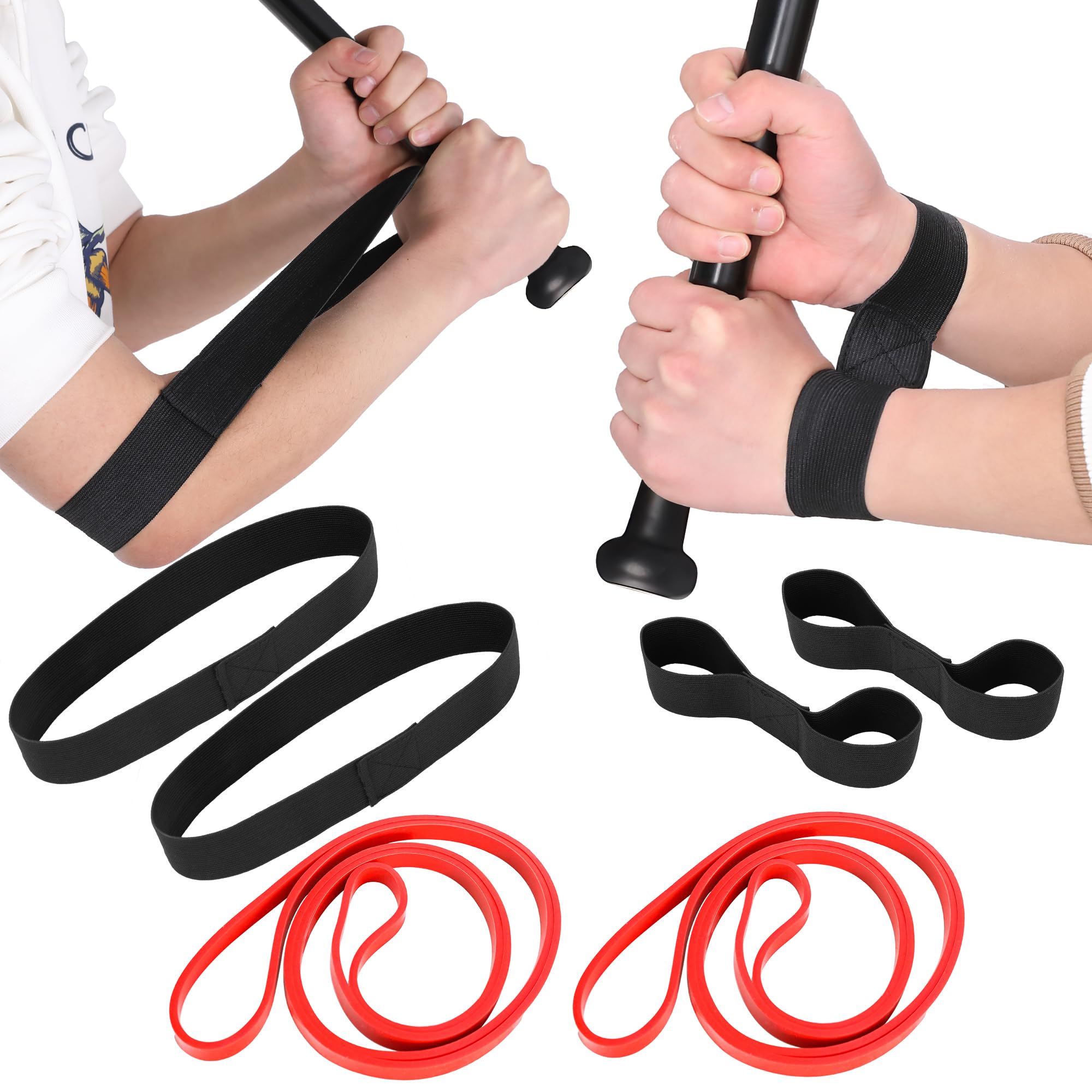 Codree Baseball Swing Trainer Bands - Elastic Baseball & Softball Hitting Resistance Bands for Batting Practice - Improve Batting Speed, Power & Arm Strength - Baseball Training Equipment for Athletes & Coaches | Perfect for Home, Field & Gym Training