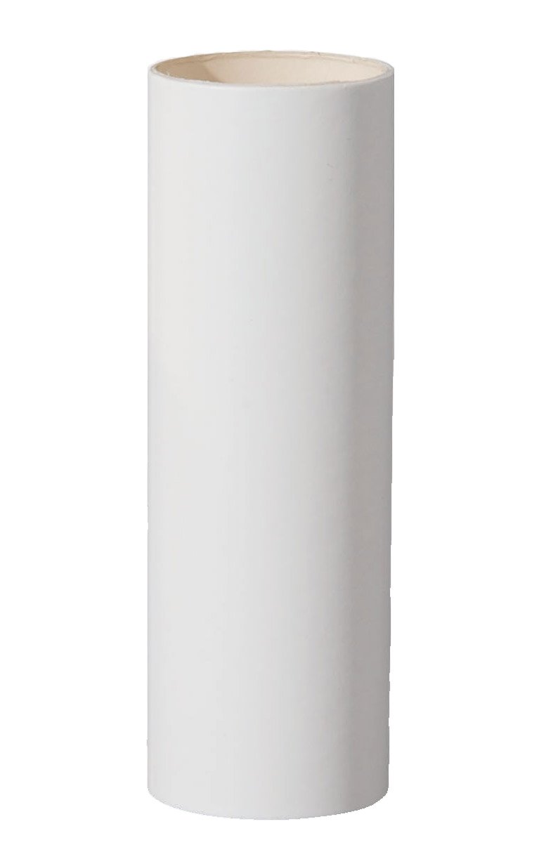B&P Lamp® 4 Inch Smooth Flat White Paper Candle Covers - Perfect for Wedding Decor, Birthday Parties & Home Decoration