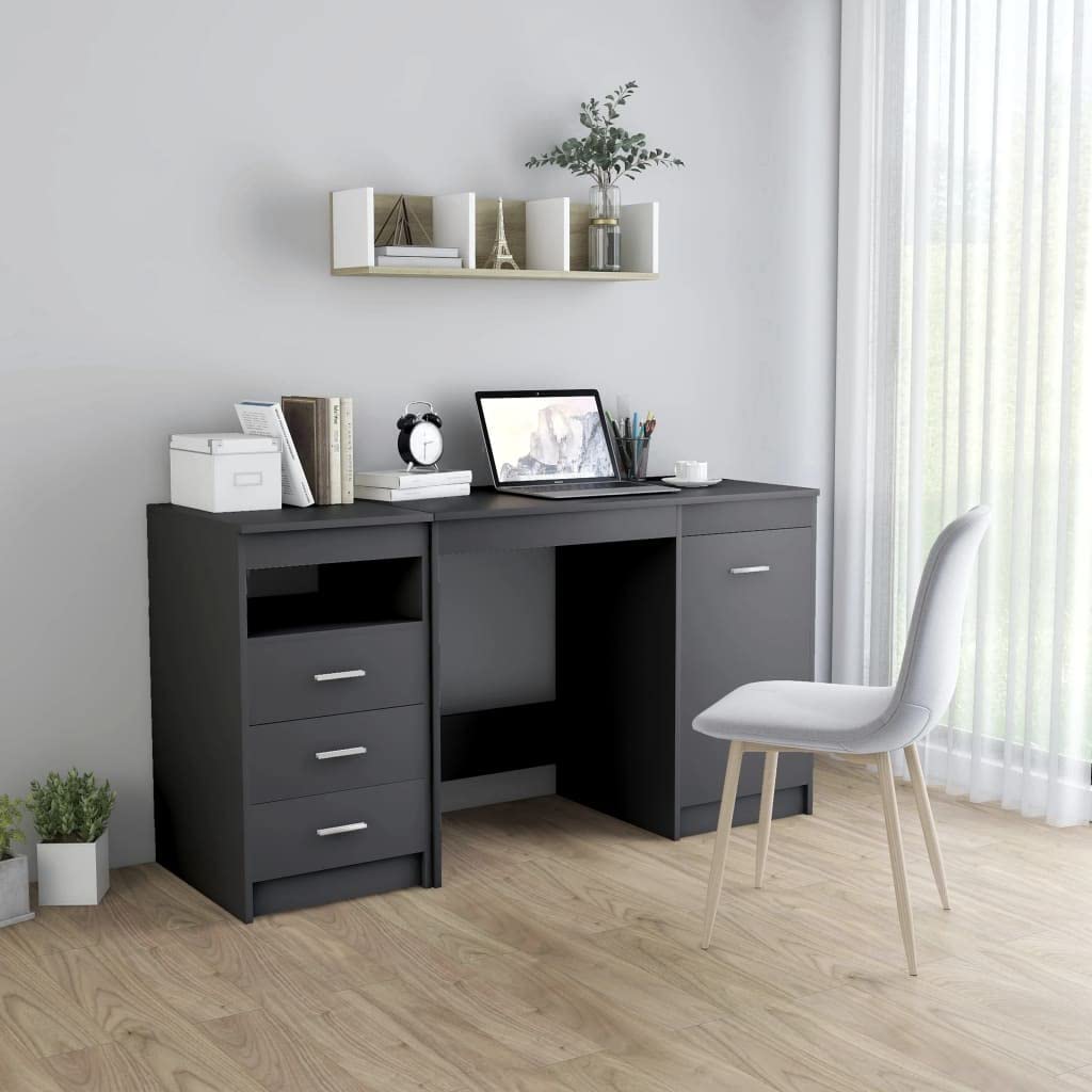 Modern Wide Home Office Desk - 55.1