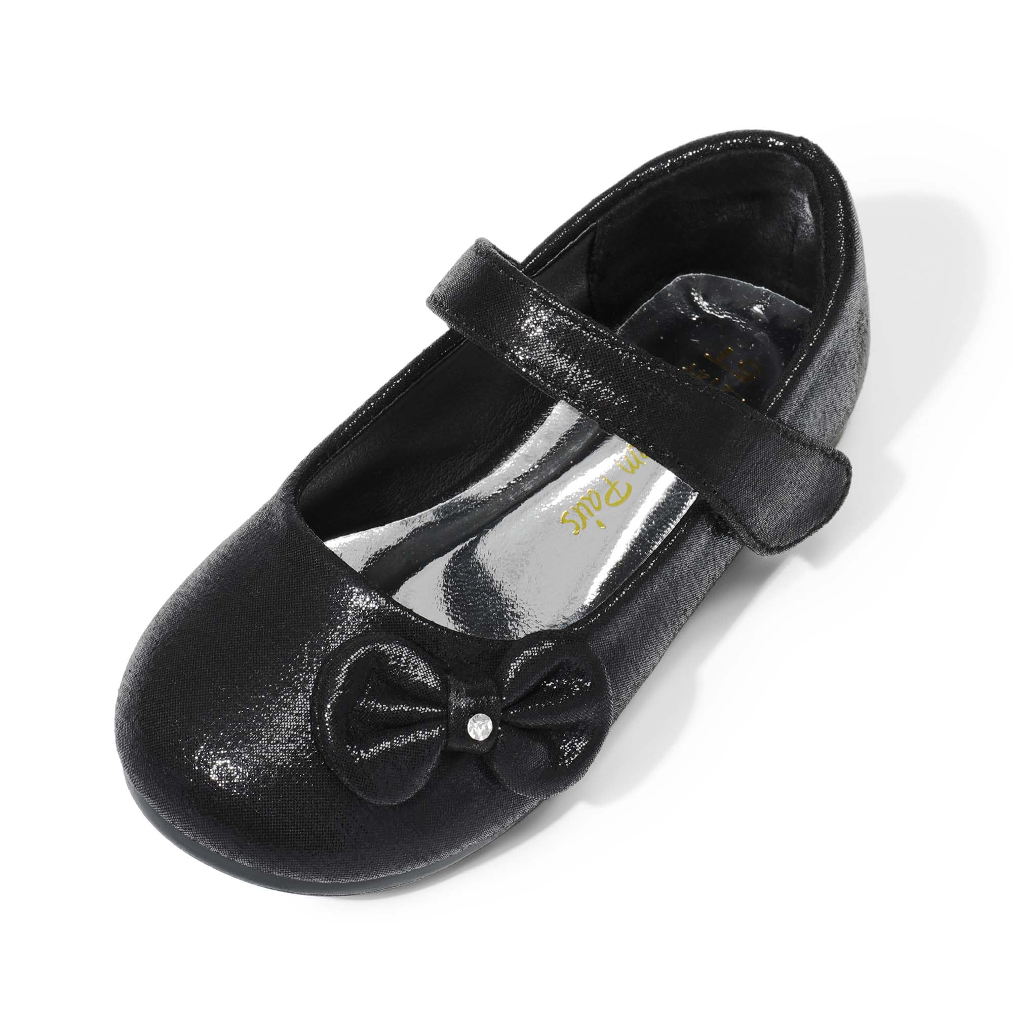 DREAM PAIRS Toddler Girls Mary Jane Flats - Side Bow Ballet Shoes for Toddlers & Little Girls | Perfect for Weddings, Parties & Special Occasions