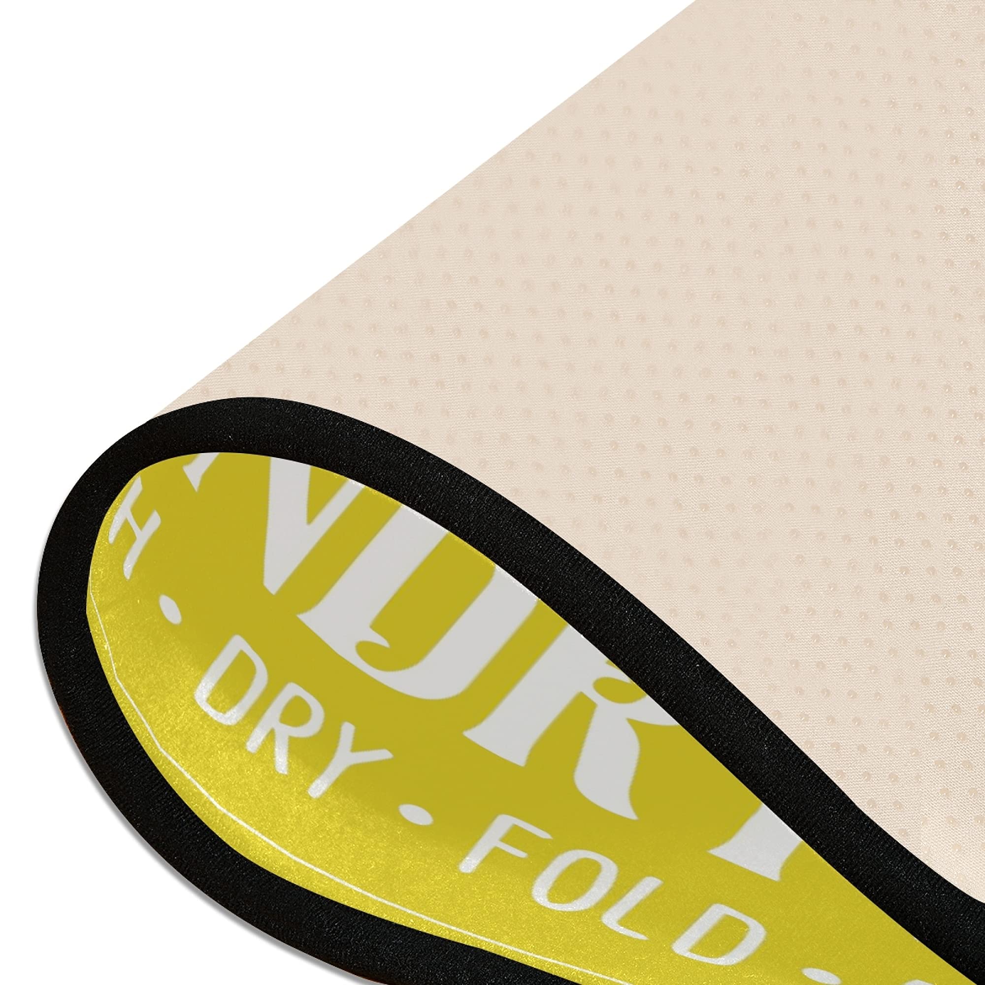 KLL Machine Washable Laundry Rug - 72x24 Inch Non-Slip Laundry Room Runner for Farmhouse Decor - Yellow Washable Rug for Front of Washer & Dryer - Perfect for Mudrooms, Utility Rooms & Laundry Areas