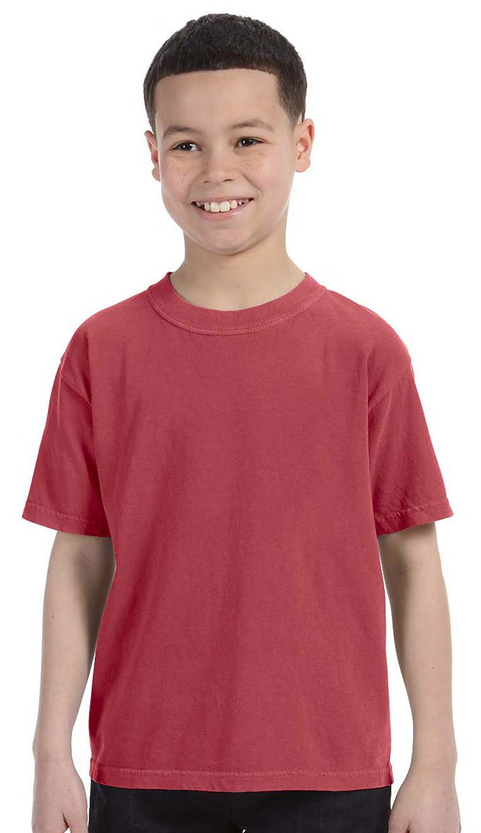 Comfort Colors Youth Garment Dyed Ringspun T-Shirt 9018 - Soft Vintage Washed Cotton Tee for Boys & Girls - Perfect for Casual Wear, School, and Everyday Outfits