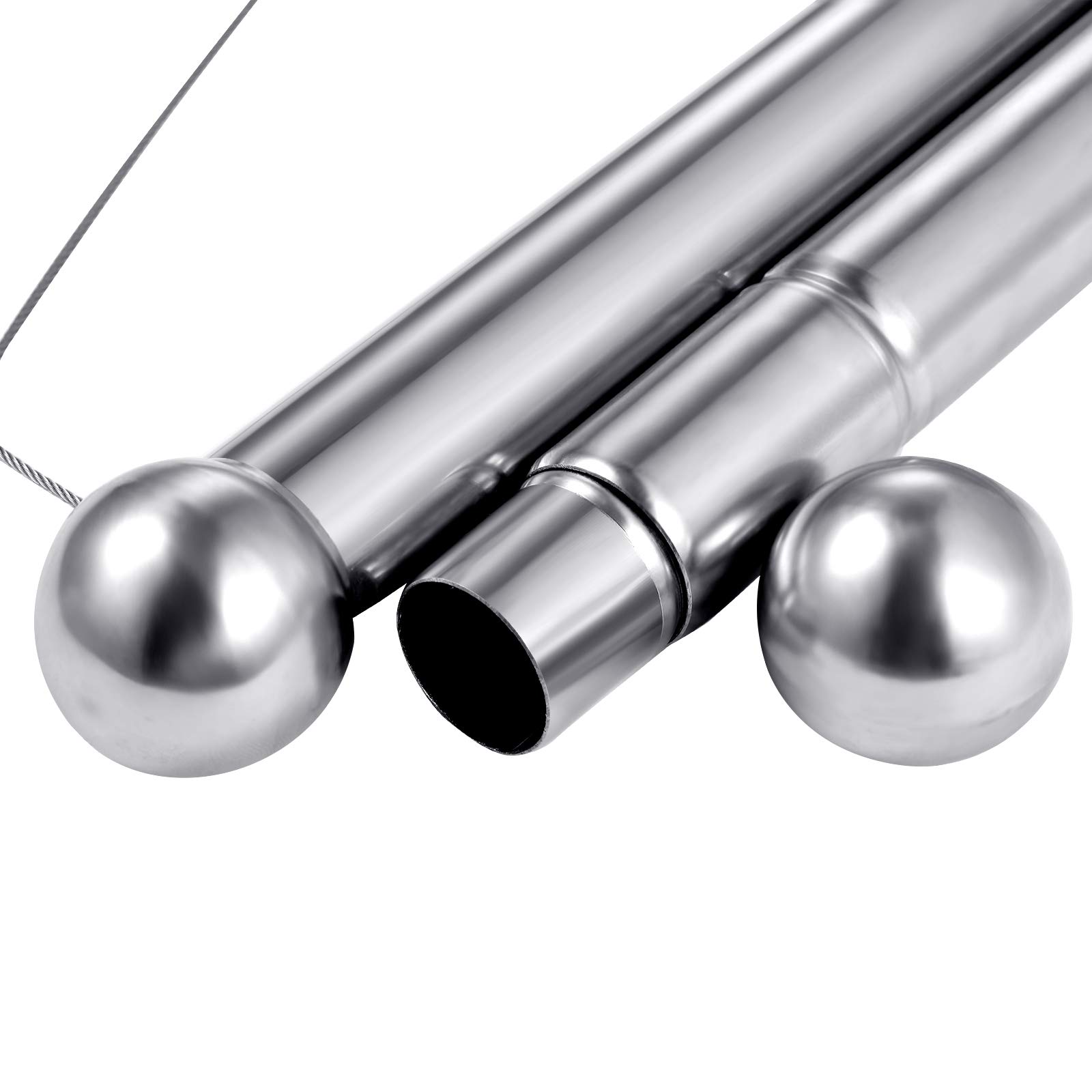 2 Pack Adjustable Hanging Closet Rods - Stainless Steel Clothes Hanging Bar with Width & Height Adjustment, Space-Saving Double Closet Organizer for Bedroom, Closet, Laundry Room, Dorm, RV & Outdoor Use