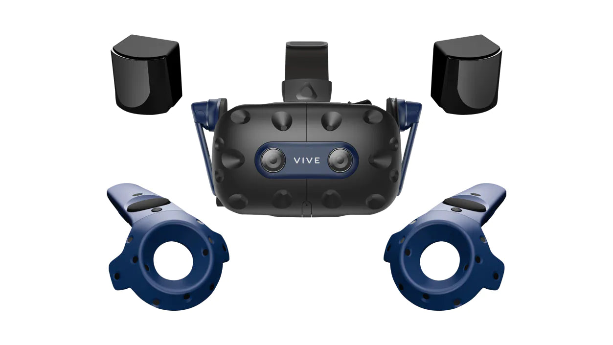 HTC VIVE Pro 2 Full VR Kit - Premium Virtual Reality Headset with High-Resolution Display & Immersive 3D Audio for Gaming, Simulation & Professional Training