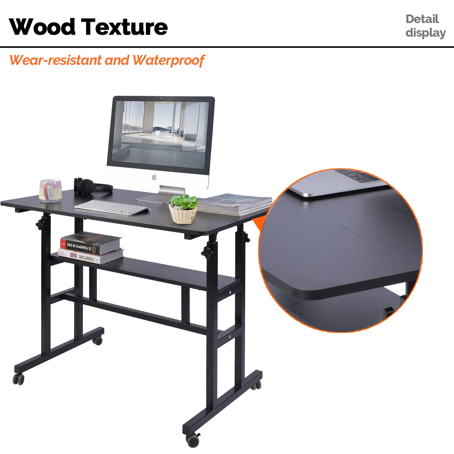 AIZ Adjustable Height Standing Desk - 39.4