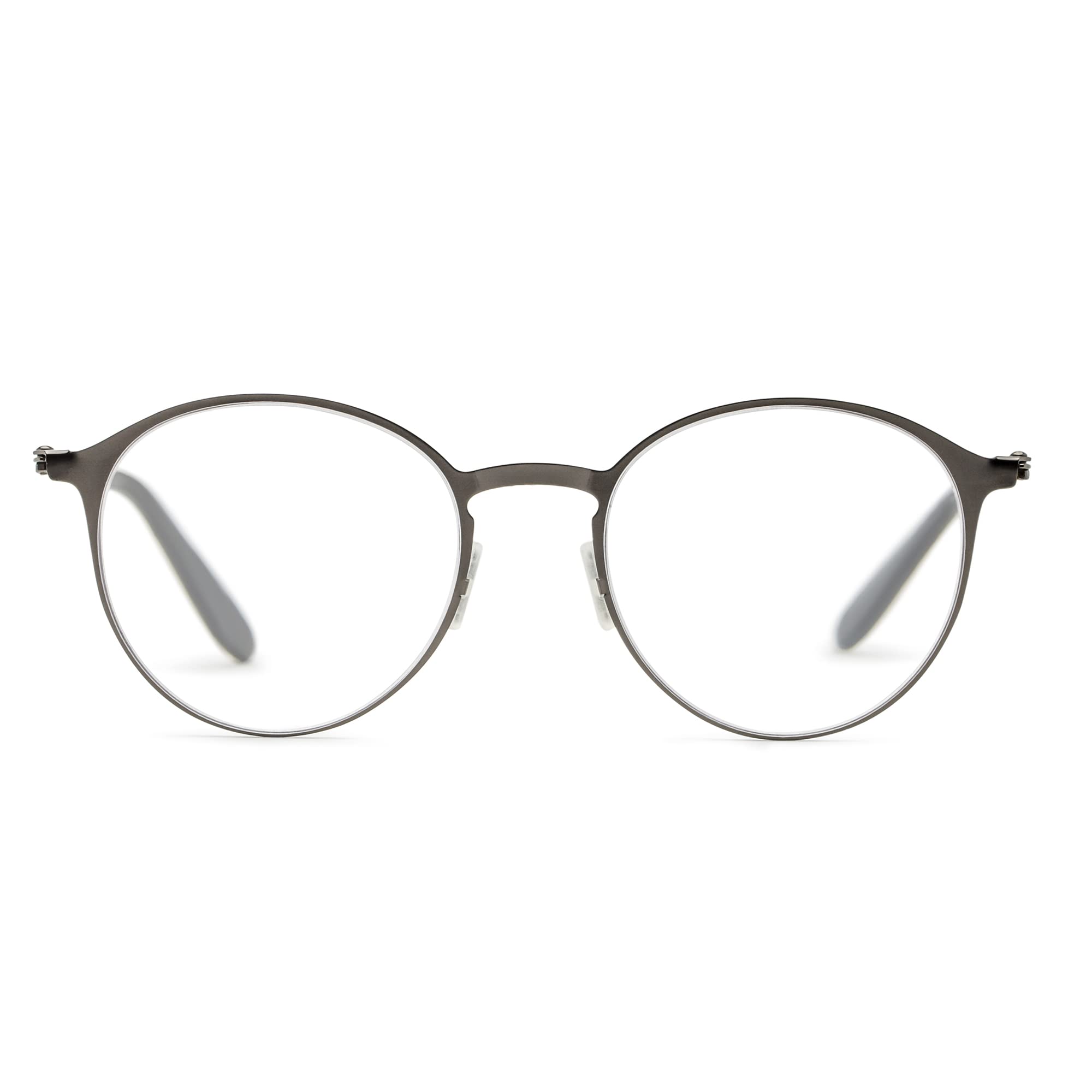 Foster Grant Unisex Adult Hayden Superflat Reading Glasses - Gunmetal Frame 50mm Lens Width - Lightweight Comfort for Office, Reading & Computer Use