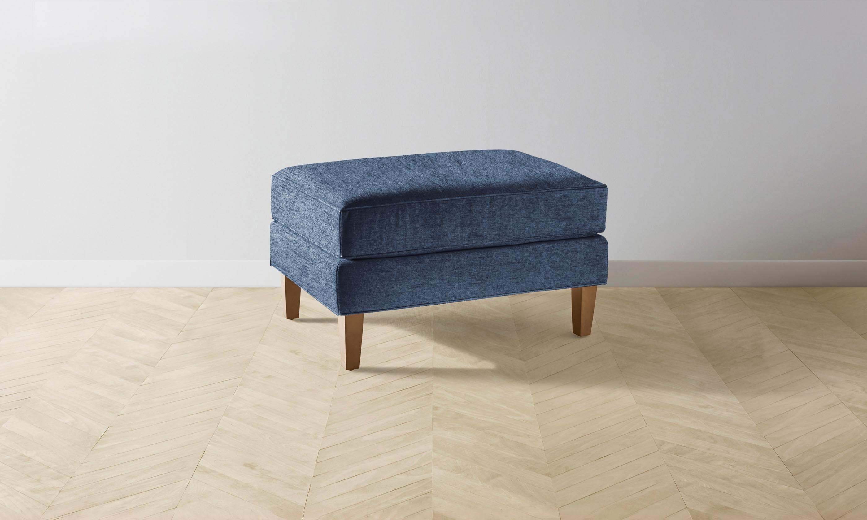 Crosby Ottoman - Stylish Performance Tweed Denim Storage Bench | Perfect for Living Room, Bedroom & Entryway Organization