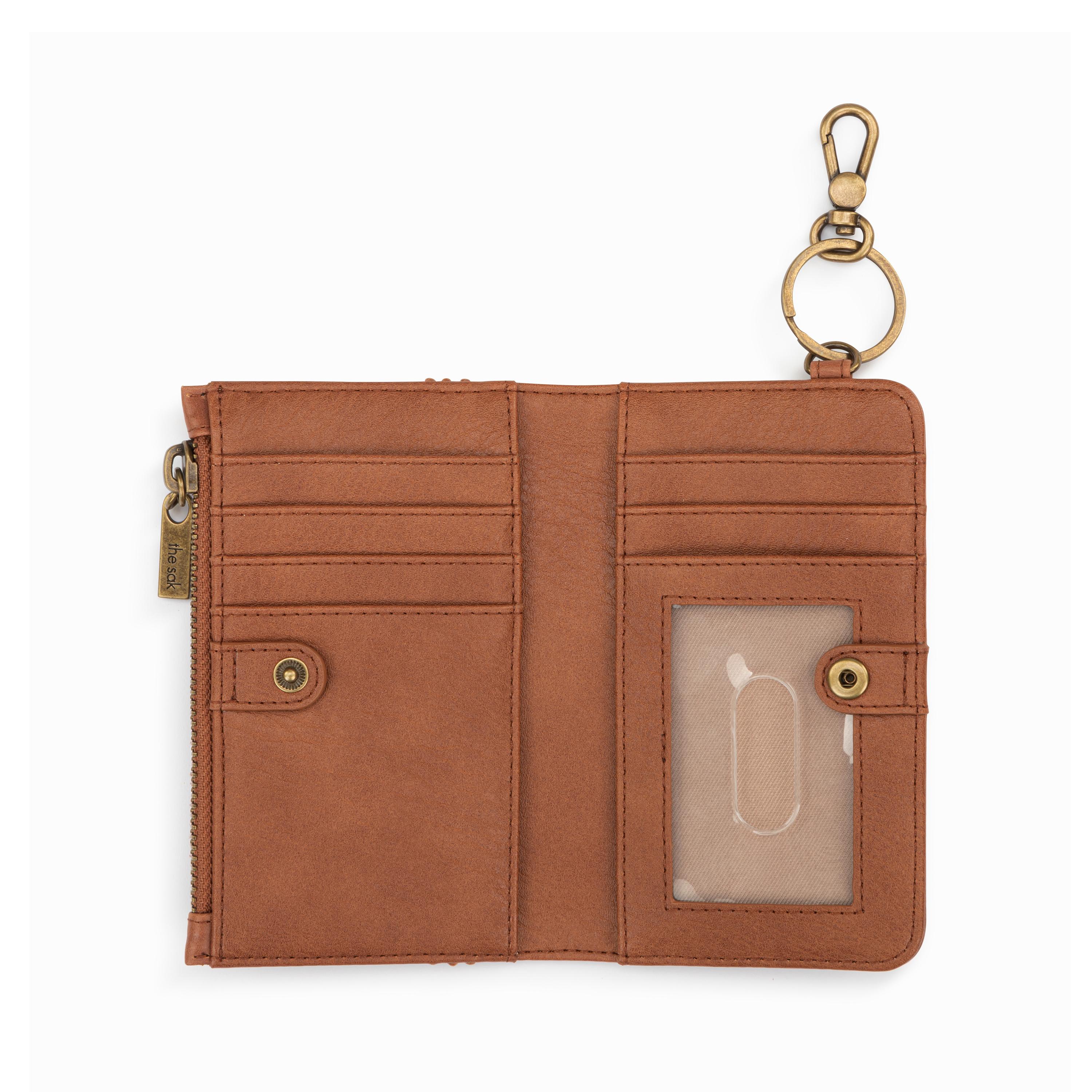 Encino Essential Genuine Leather Wallet - Tobacco Floral Embossed Design for Men | Slim RFID Blocking Bifold Wallet | Perfect for Everyday Carry, Travel & Gifts