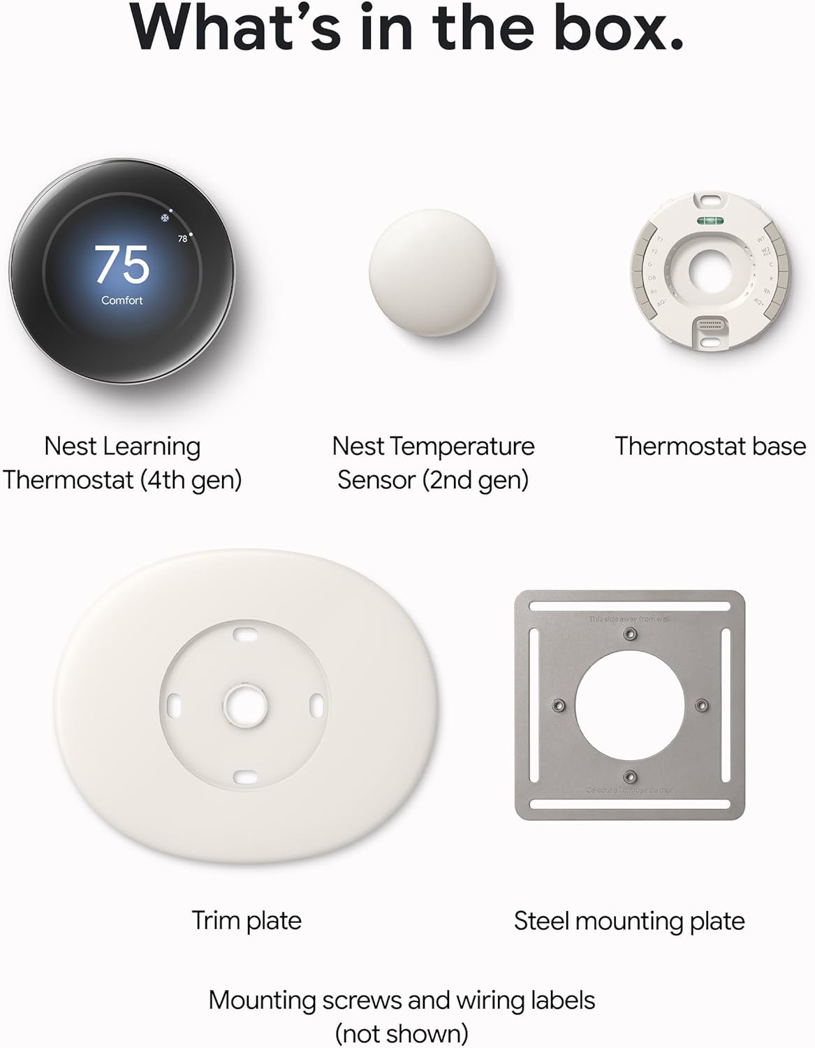 Google Nest Learning Thermostat 4th Generation (2024 Model) with Smart Temperature Sensor - Gold & Polished Silver (Renewed Like New) | Smart Home Automation & Energy Savings for Houses & Apartments