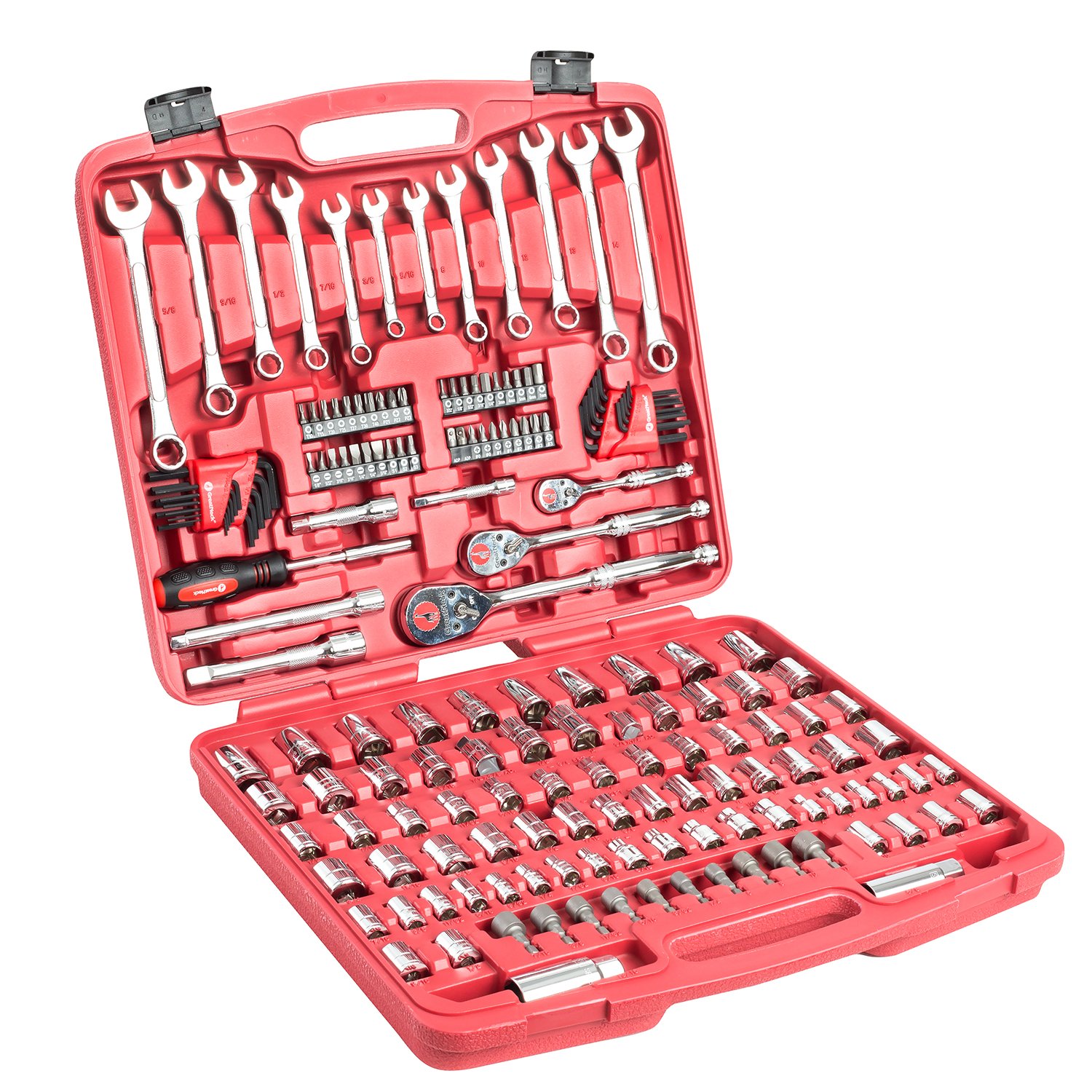 Great Neck GN175 175-Piece Mechanic's Tool Set - SAE & Metric Auto Repair Tools with Durable Toolbox | Perfect for DIY Car Maintenance & Home Garage Projects