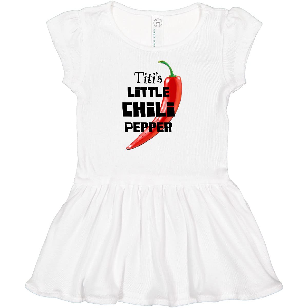 Inktastic Titi's Little Chili Pepper Infant Dress - Cute Baby Girl Outfit for Parties, Holidays & Family Photos | Soft Cotton Comfort for Newborns & Toddlers