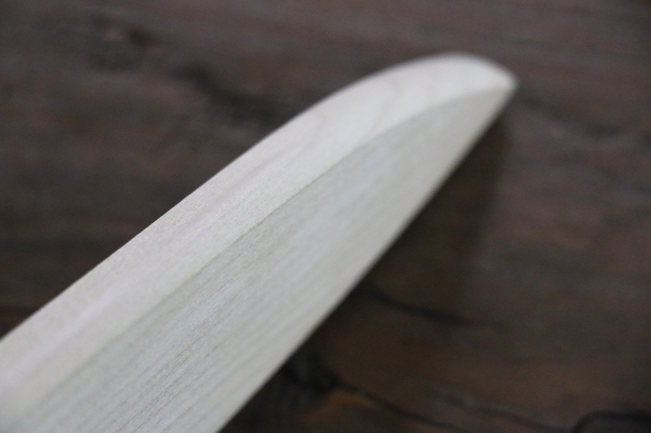 Premium Magnolia Saya Sheath for 240mm Sujihiki Knife - Handcrafted Plywood Pin - Perfect for Japanese Kitchen, Sushi Chefs & Knife Collectors