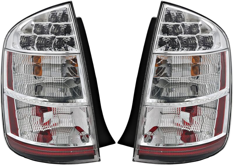 Toyota Prius Tail Lights Replacement Set - Left & Right Side Compatible with 2006 2007 2008 2009 Models - Perfect for Night Driving and Enhanced Vehicle Safety