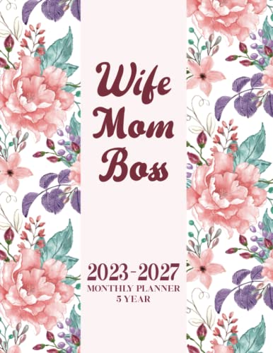 2023-2027 5-Year Monthly Planner Calendar | January 2023 to December 2027 (60 Months) with To-Do Lists, Goal Tracking & Note Pages | Perfect for Busy Moms, Working Women & Entrepreneurs | Ideal for Work Planning, Personal Organization & Productivity Boost