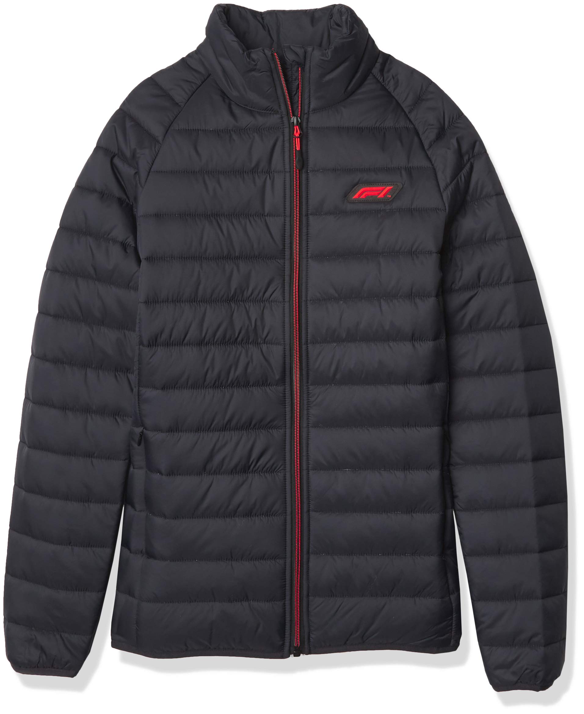 Fuel For Fans Men's Padded Full Zip Jacket - Winter Warm Hooded Windbreaker for Outdoor Sports & Casual Wear